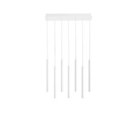 LUCE DESIGN Suspension LED Pype 230V 35W 3290lm CCT Ø2,5x200cm blanc - LED-PYPE-SQ7-BCO
