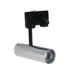 INTEC Projecteur pour rail LED ROCKET 230V 7W 500lm 4000K Chrome - LED-ROCKET-7M CR