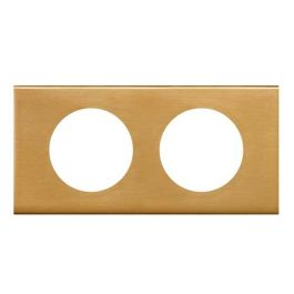 LEGRAND Céliane Plaque Matières double Bronze doré - 069132