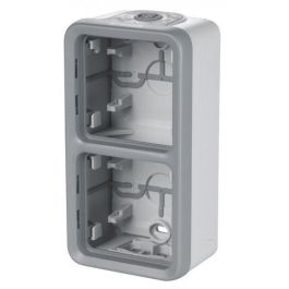 LEGRAND Plexo Boite 2 postes saillie verticale à composer étanche gris IP55 - 069661