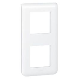LEGRAND Mosaic Plaque double verticale blanc - 078822