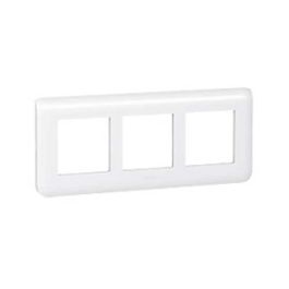 LEGRAND Mosaic Plaque triple horizontale Blanc E57 - 078866