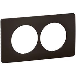 LEGRAND Céliane Plaque double noir mat E57 - CP0106