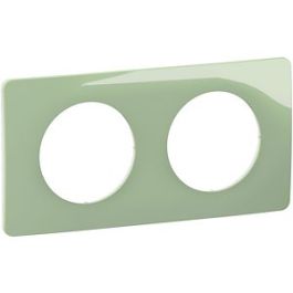 LEGRAND Céliane Plaque double vert celadon - CP0502