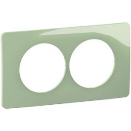 LEGRAND Céliane Plaque double vert celadon E57 - CP0506