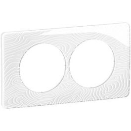 LEGRAND Céliane Plaque double blanc relief E57 - CP0606