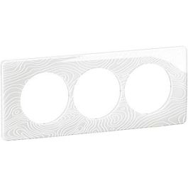 LEGRAND Céliane Plaque triple blanc relief E57 - CP0607