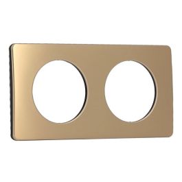 LEGRAND Céliane Plaque double bronze satiné - CP1602