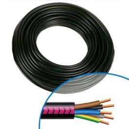 Câble électrique R2V 5G1.5mm² N/M/G/B/VJ - Couronne de 50m