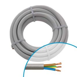 Câble électrique souple H05VVF 3G1.5mm² gris MIGUELEZ - Couronne de 5m