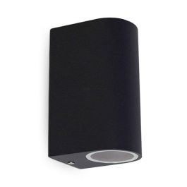 MIIDEX Applique extérieure ALTESSE bidirectionnelle arrondie IP44 230V GU10 anthracite - 70032