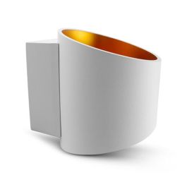 MIIDEX Applique intérieure oblique HOYA 230V G9 blanc et doré - 700410