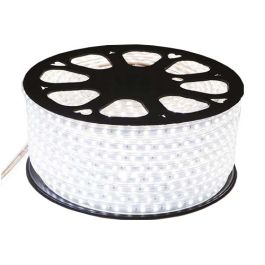 MIIDEX Kit ruban LED de chantier 50m 5050 étanche IP65 230V 8W/m 400lm/m 4000K - 749828