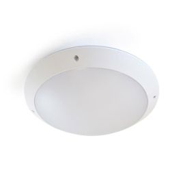 MIIDEX Hublot extérieur LED CASA IP65 230V 30W 3000lm 4000K 300mm blanc - 778822