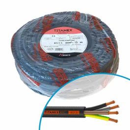 Câble électrique souple H07RNF 4G1.5² N/M/G/VJ NEXANS Titanex - Couronne de 50m