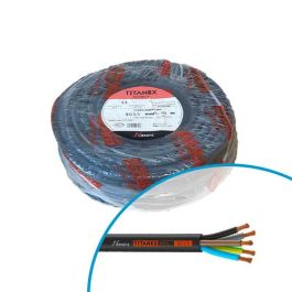 Câble électrique souple H07RNF 5G1.5² N/M/G/B/VJ NEXANS Titanex - Couronne de 50m
