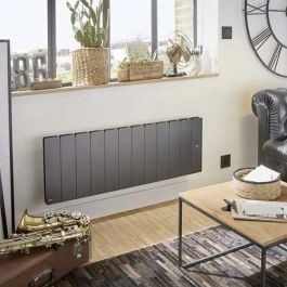 NOIROT Fontea Radiateur connecté à inertie fonte bas gris 1000W - DCN3503SEHS