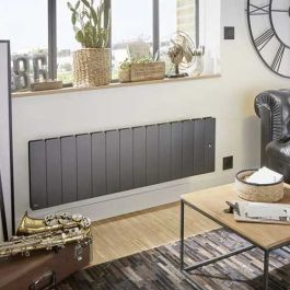NOIROT Fontea Radiateur connecté à inertie fonte bas gris 1500W - DCN3505SEHS