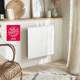 NOIROT Caldera Radiateur connecté pierre de lave horizontal blanc 1000W - DCN3523SEEC