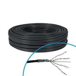 Câble RJ45 informatique extérieur catégorie 6 F/UTP 4P 350Mhz EASYLINK - Couronne de 100m