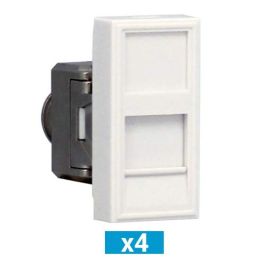 OMELCOM Lot de 4 prises RJ45 catégorie 6A - 1 module