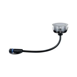 PAULMANN Spot LED extérieur encastré de sol rond Plug & Shine IP67 24V 2W 50lm 3000K argent - 93953