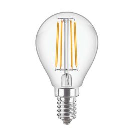 PHILIPS CorePro Ampoule LED filament E14 230V 4,3W(=40W) 470lm 2700K LEDluster standard - 347304