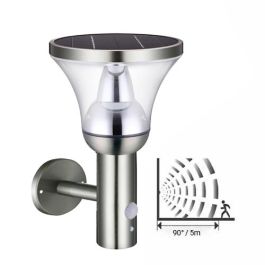 ARLUX Applique solaire LED montante à détection Bastide 6W 600lm 4000K inox - 500561