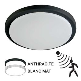 ARLUX Hublot extérieur LED à détection Meribel 230V 18W 1600LM 4000K 250mm blanc/anthracite - 730025