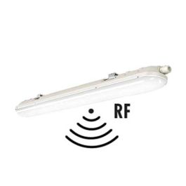 ARLUX Réglette LED intégrée Link étanche à détection radio 230V 36W 4000lm 120cm grise