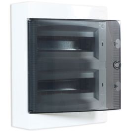 Coffret électrique nu 2 rangées 24 modules avec porte