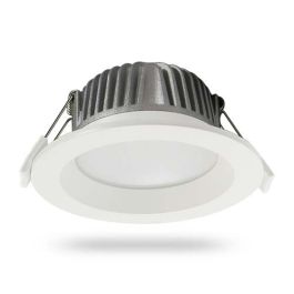 Downlight LED à encastrer 230V 5.5W 500lm 4000K 100mm IP65 blanc