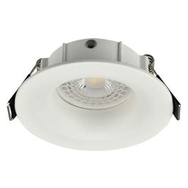 Support de spot rond fixe 90mm avec douille GU10 automatique blanc