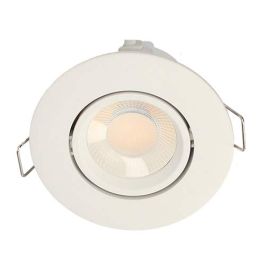 ARLUX Spot LED BBC encastrable et orientable 230V 5W 600lm CCT 90mm blanc - 950111