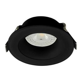 Support de spot rond fixe 88mm avec douille GU10 automatique noir
