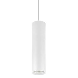 Suspension cylindrique avec douille GU10 blanc
