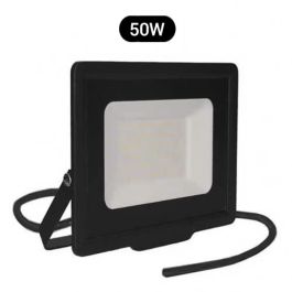Projecteur extérieur LED extra plat précâblé 230V 50W 4250lm 4000K noir