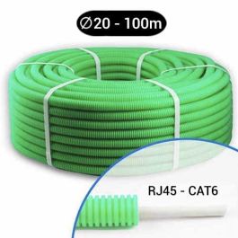 Gaine électrique ICTA préfilée CAT6 250MHz FTP 4P D20 Qofil - Couronne de 100m