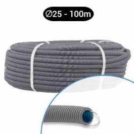 Gaine électrique ICTA D25 double peau grise Qofil - Couronne de 100m