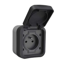 QUARX Aquapro Prise de courant 2P+T étanche complet gris IP55 - 9675Q