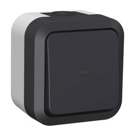 QUARX Aquapro Interrupteur va et vient lumineux étanche complet gris IP55 - 9677F