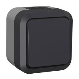 QUARX Aquapro Bouton Poussoir étanche complet gris IP55 - 9683F