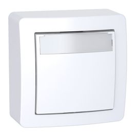 SCHNEIDER Alréa Bouton poussoir porte étiquette saille complet - ALB62062P