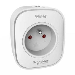 SCHNEIDER Wiser Prise connectée et répéteur radio Zigbee 13A - CCTFR6500