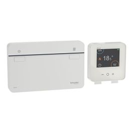 SCHNEIDER Wiser Kit Thermostat connecté pour chaudière on/off ou OpenTherm radio Zigbee - CCTFR6901