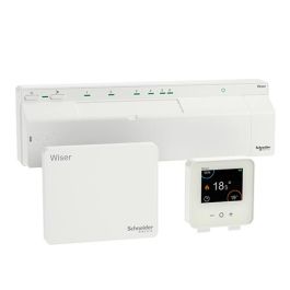 SCHNEIDER Wiser Kit Thermostat connecté pour plancher chauffant hydraulique radio Zigbee - CCTFR6907