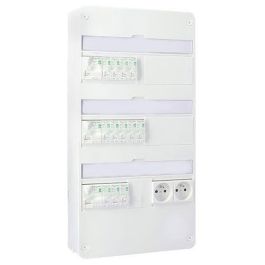 SCHNEIDER Resi9 XE Tableau électrique pré-câblé auto 3 rangées 3ID 63A 12 disjoncteurs 2 prises modulaires
