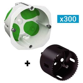 SCHNEIDER Multifix Air 300 Boîtes encastrement simples étanches à l'air D67 P40 + scie cloche - IMT35228