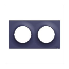 SCHNEIDER Odace Styl Plaque double bleu cobalt - S550704