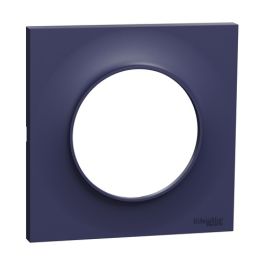 SCHNEIDER Odace Styl Plaque simple bleu cobalt - S550702